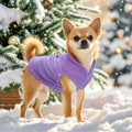Rbenxia Dog Sweater with Leash Ring Dog Winter Fleece Outfit for Small Dogs