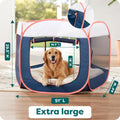 FurHaven Soft-Sided Dog & Cat Playpen, Portable Foldable Indoor & Outdoor Pet Playpen with Mesh Windows & Zippered Door