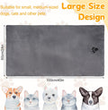 Opvixi Dog Towels for Drying Dogs Large, Absorbent Microfiber Dogs Bath Towel, 40 x 24 Inch Soft Pet Grooming Towel, Dog Shower & Bath Supplies(Grey)