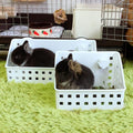 kathson Hay Feeder for Rabbit, Bunny Hay Holder Guinea Pig Hay Feeder Plastic Hay Rack for Rabbits Small Animal Chinchil
