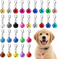 28 Pcs Pet Bells for Dog Cat, Colourful Pet Small Bells with Clasps