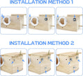TiereCare Parakeet Nesting Box - Visual Wooden Bird Nest Breeding Box - Bird Cage House with Perch for Lovebirds Cockatiel Budgie Finch Parrot