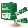 PETTERM Cat Hairball Remedy Powder & Food Topper - Petroleum-Free Digestion Support with 6B Probiotics & Slippery Elm - Mess-Free Paste Alternative for Indoor Cats, 30 Sachets