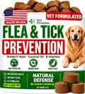 Flea and Tick Prevention for Dogs Chewables, Natural Flea & Tick Control