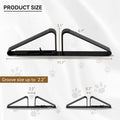PUPETPO Support Feet for Pet Gate (Updated Version), Pet Gate Metal Support Feet Set of 2 for Extra Wide Foldable Dog Ga