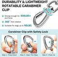 Heavy Duty Dog Chain for Yard-15FT Metal Dog Chain Leash Chew Proof,Long Dog Lead for Outside with Strong Swivel Hook,Ou
