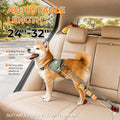 Dog Seat Belt for Car, Adjustable Shock Absorbing Pet Safety Seatbelt