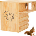 Extra Large Squirrel House for Outside with Stand & Predator Proof, Large Squirrel Box for Outside with Easy-Clean Front