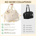 XIAPIA Dog Purse Carrier for Small Dog, Sturdy Travel Tote with Hard Bottom
