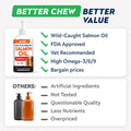 StrellaLab Wild Alaskan Salmon Oil for Dogs - Natural Omega 3 for Dogs & Cats, Itch & Allergy Relief, Skin & Coat Support - Fish Oil Liquid, EPA+DHA Fatty Acids for Hip&Joint, Immune&Heart Health 8 Oz