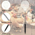 hhdatc 2PCS Chicken Peck Toys Poultry Enrichment Swing & Slow Feeder Chicken Treat Dispenser for Hens Ducks Birds and Parrots Transparent Coop Toys for Fun & Feeding