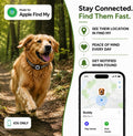 Dog Tracker with Apple Find My, GPS Pet Tracker for Dogs and Cats
