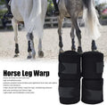 4Pcs Horse Leg Warp, Polyester Self Adhesive Breathable Wear Resistant Animal Leg Bandage for Cows Horses