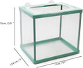 COMOK Fish Hatchery Breeder Box Aquarium Separation Net Nylon Incubator Mesh Fish Breeding Tanks Isolation Box Green Squ