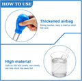2pcs Aquarium Coral Feeder with Feeding Tweezer Syringe Spot, Blue, Black