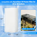 AQUANEAT 6-Pack Replacement Filter Sponge Pads, Aquarium Foam Insert Compatible with AquaClear 50, Fish Tank Filter Medi
