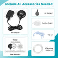 hygger Quiet Mini Air Pump for Aquarium 1.5 Watt Oxygen Fish Air Pump for 1-10 Gallon Fish Tank with Air Stone Air Tubin