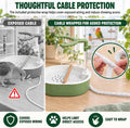 Automatic Parakeet Bird Bath with Pump, Large Running Water Parrot Shower