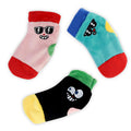 Andiker 3Pcs Cat Crinkle Toys, Plush Cats Toy Embroidered Hide and Seek Socks with Crinkle Sound Inside, Scratch Bite Kick and Reduce Boredom Interactive Cat Toys for Indoor Cats and Kittens