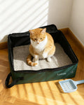 Luxtude Travel Litter Box for Cats, Comes with a Hard Non-Stick Bottom
