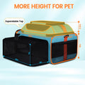 Petskd Top and Side Expandable Pet Carrier Airline Approved, Blue