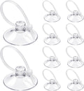 10 Pack Suction Cups with 10 Adjustable Zip Ties for Aquarium Fish Tank Binding Moss Shrimp Dodging Nest