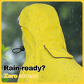 DENTRUN Dog Raincoat Poncho Waterproof Reflective No-Sleeve Hood Leg Straps