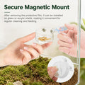 Jumping Spider Feeding Dish Set, Magnetic Acrylic Water Food Bowl with Feeding Tweezers, Jumping Spider Enclosure Access