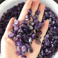 WAYBER 1 Lb/460g Natural Purple Amethyst Quartz Crystal Stones Irregular Decorative Pebble Rock Sand for Aquarium/Fish T