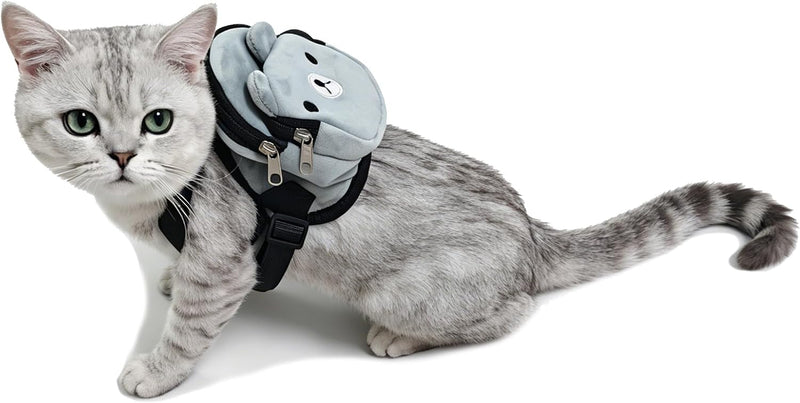 Small Pet Backpack for Cats and Dogs to Wear – Adjustable Cute Decorative Backpack for Large Cats Over 5kg, Puppies, Dai