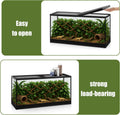 Landhoow 55 Gallon Aquarium Lid with Center Hinge, Fish Tank Screen