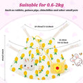 Weewooday 2 Sets Rabbit Clothes with Harness Leash Hat Mini Bag, Stylish