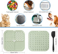 Zonopy Licking Mat for Dogs & Cats with Suction Cups, 1 Pack Square Dog Slow Feeder Lick Pat for Anxiety Relief & Boredom, Dog Toys to Keep Them Busy, Pets Grooming Bathing Training Mat