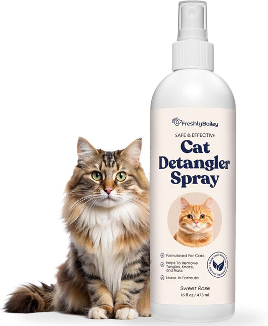 Cat Detangler Spray - Natural Leave-in Conditioner for Cats