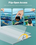 Pawfly 10 Gallon Fish Tank Lid, 19.3" x 9.65" x 0.14", Clear Polycarbonate Canopy for Aquariums Without Center Brace, 10