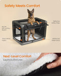 Feandrea Collapsible Dog Crate, Portable Pet Travel Crate, 42 Inches