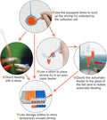Brine Shrimp Egg Dispense Storage Kit with 50 Egg Collection Bottles, Holder, 3 Aquarium Feeders, 2 Automatic Feeding Bo