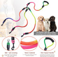 3 Way Dog Leash, 75 Inch Dog Leash Detachable 360 Swivel with Soft Padded Handle for Small/Medium Dogs PT048