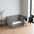 Dog Litter Box Indoor with High Walls 23"x34"x17" (Not Included Pee Pad)