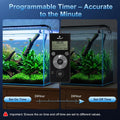 fishkeeper Aquarium Plant Light with Time Sync, 24/7 with 6 Rows of LEDs