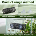 Amabro 4Pcs Betta Fish Hammock Tunnel Set Float Cave Leaf Pads Suction Cups