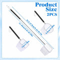 2 Pcs Aquarium Net, Stainless Steel Fish Nets for Aquarium Tiny Fish Tank Net with Extendable Stainless Steel Handle Rou