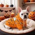 Dog Halloween Hoodie for Small Medium Dogs - Comfort Dog Halloween Hooded Sweatshirt with Pocket and Leash Hole for Fall