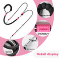 ZOOFLEM Double Dog Leash, Hands-Free Dual Dog Leash, 360° Rotating Tangle-Free Adjustable, Soft Handle, Adjustable Crossbody Waist Strap, Suitable for Small, Medium, and Large Dogs