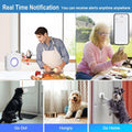 Dog Door Bell for Potty Training to Go Outside, WiFi Doggie Door Bell, Wireless Doggy Doorbell with Phone App,Waterproof