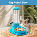 Vannon 2-in-1 Hamster Water Bottle & Food Feeder, 4.6oz/130ml Top-Fill Small Animal Cage Water Dispenser & Food Dish, BP