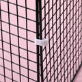 52 Pcs Wire Cage Clips Detachable Pet Cage Door Clip Cat Cages Door Latch Buckle Snap on Plastic Lock Snap Cat Fence Whi