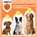 HIPPIH Dog Balls Tennis Balls, Dog Chew Toys for Aggressive Chewers ETPU
