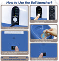 SOCO Automatic Ball Launcher for Dogs Large- 3 Distance Settings (40/60/80FT) w/Remote Control | 2.5" ETPU Tennis Balls 