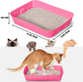 Bokon 50 Pieces Disposable Litter Box for Cats Large